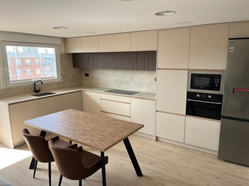 cocina integrada en salon